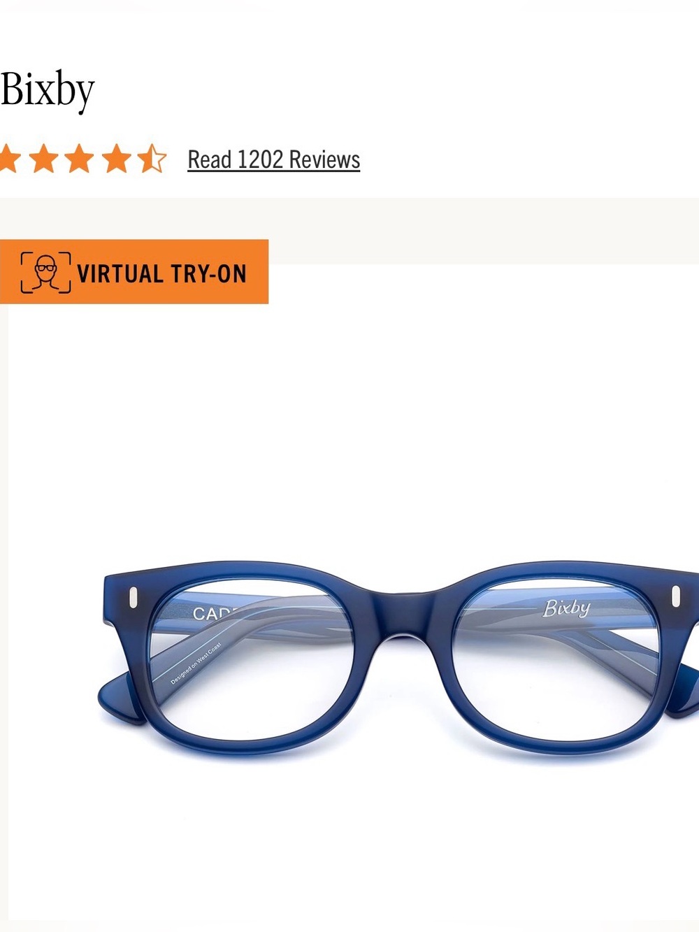 Readers Caddis blue Bixby 1.50 progressive orig $149 glasses